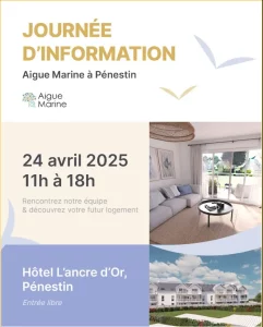 Journée d'information Résidence Aigue Marine à Pénestin le 24 avril 2025