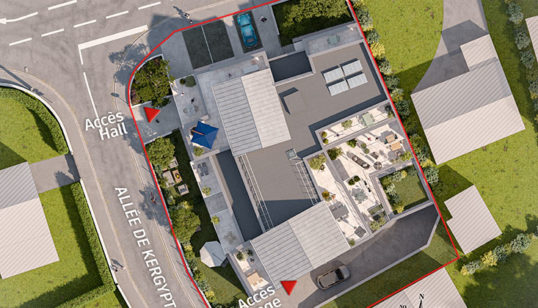 Plan de masse programme immobilier neuf Ene-Zen